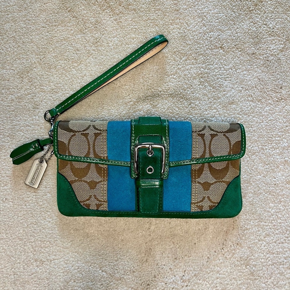 Vintage Coach Clutch Wristlet